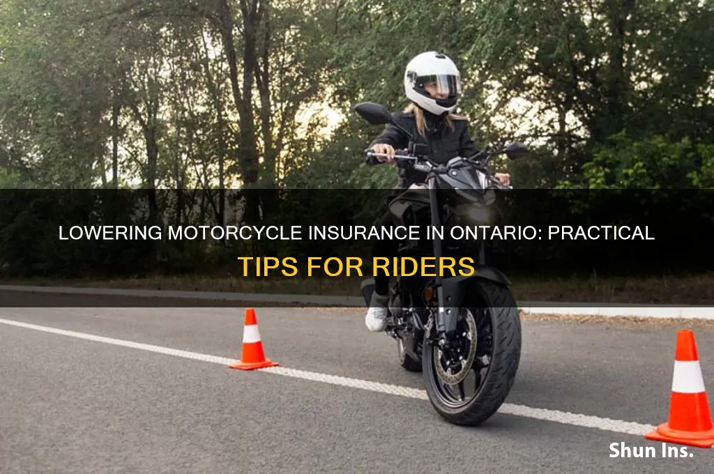 how to lower motorcycle insurance ontario