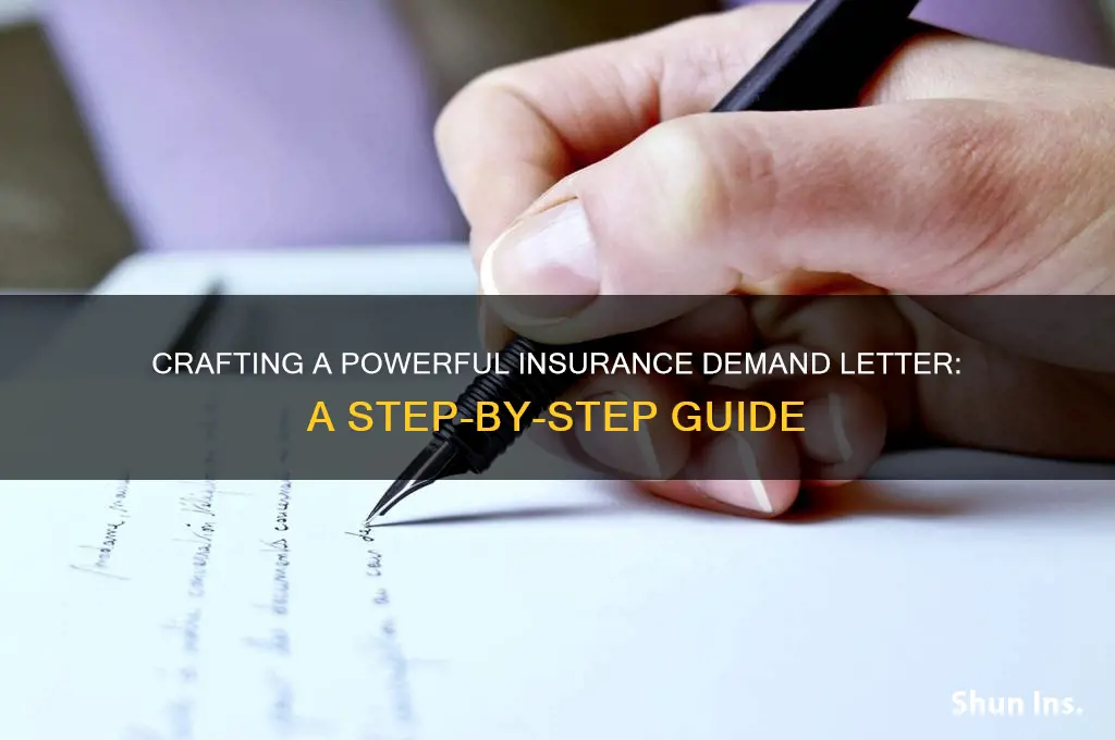 how to make a demand letter for insurance