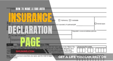 Creating a Fake Auto Insurance Declaration: Step-by-Step Guide