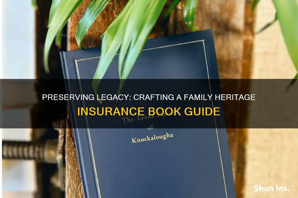 how to make a family heritage insurance book
