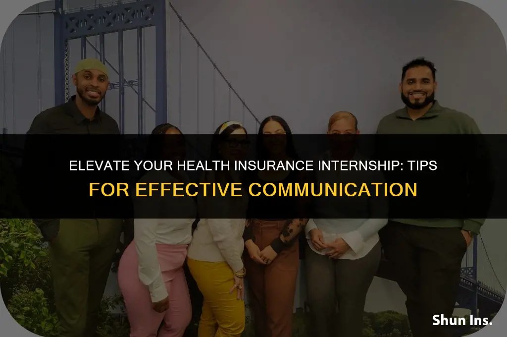 how to make a health insurance intern sound better
