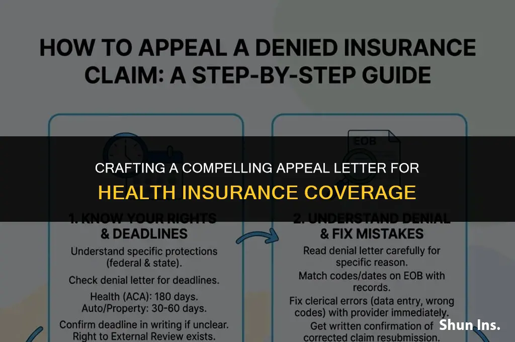 how to make an appeal letter for health insurance