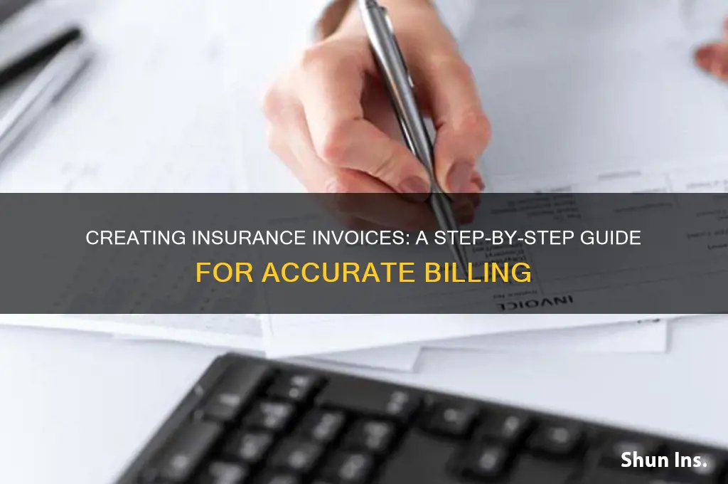 how to make an invoice for insurance