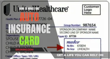 Creating Fake Auto Insurance Cards