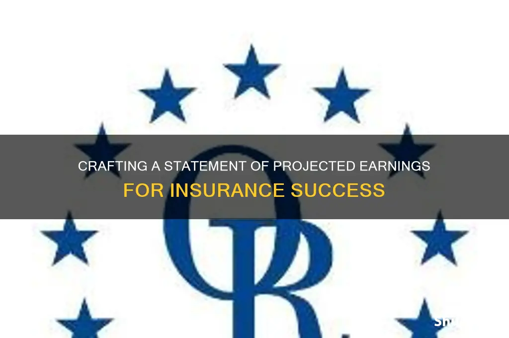 how to make statement of projected earnings for insurance
