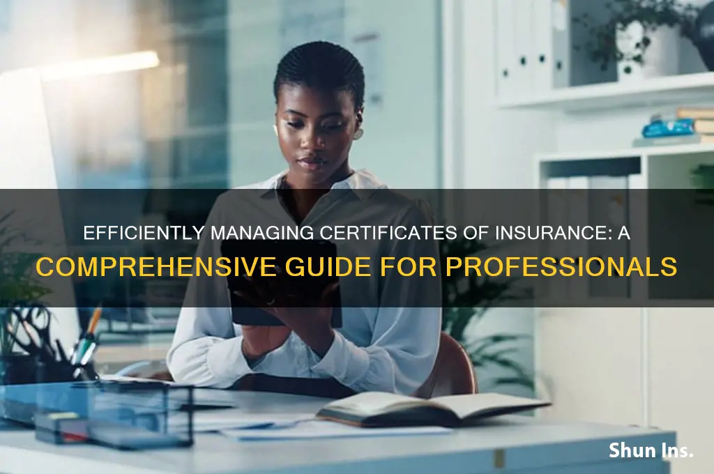 how to manage certificates of insurance