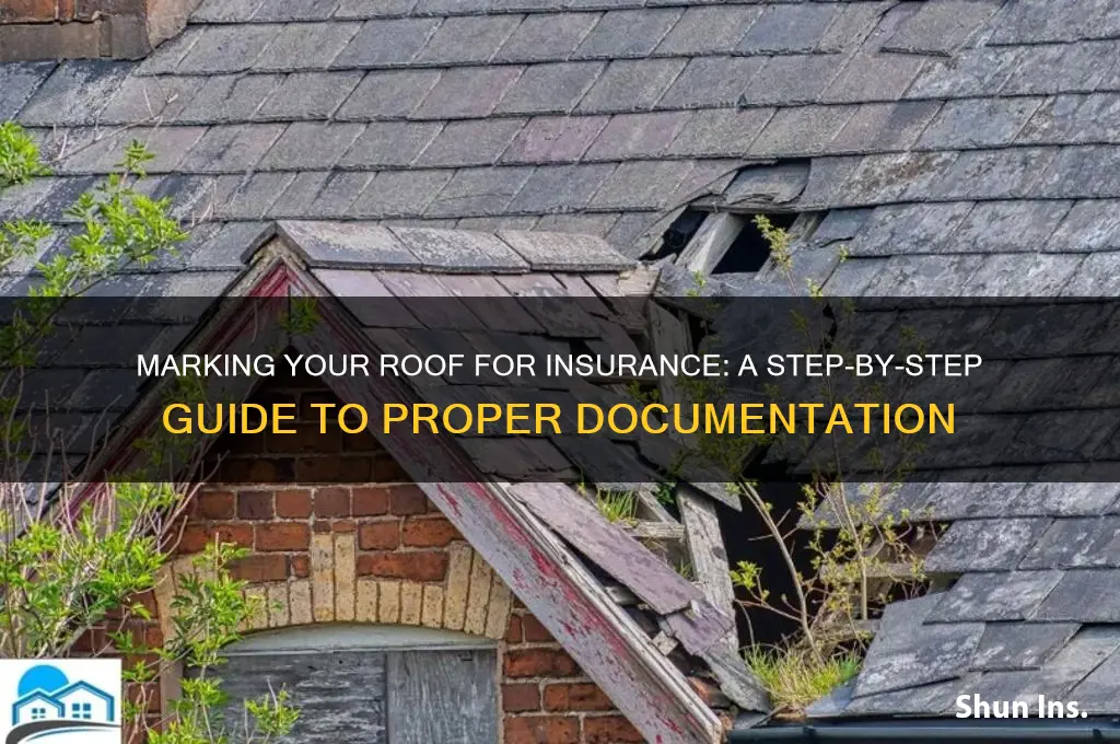 how to mark a roof for insurance