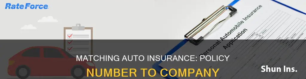 how to match auto insurance policy number to insurance company