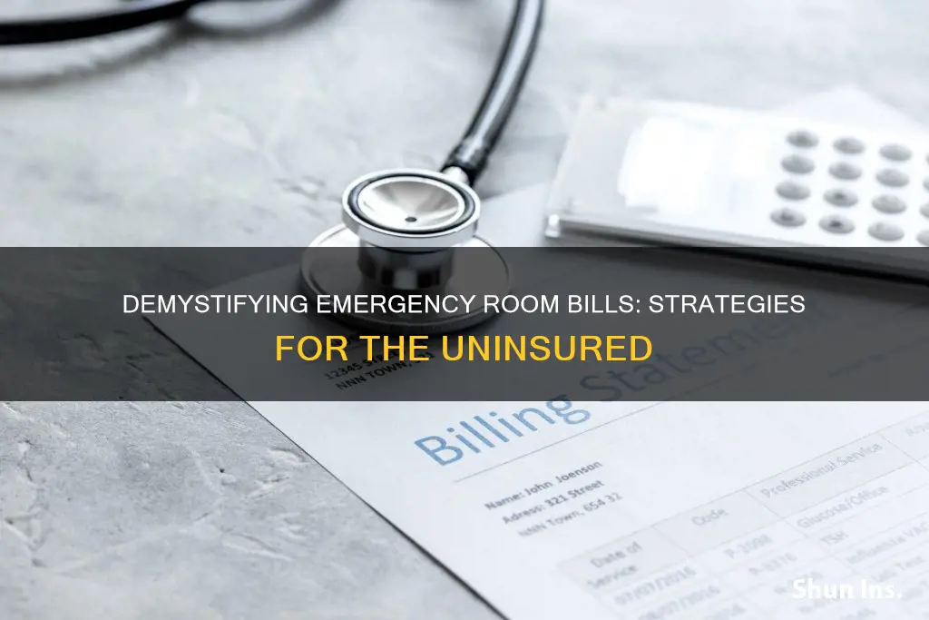 how to negotiate emergency room bill no insurance