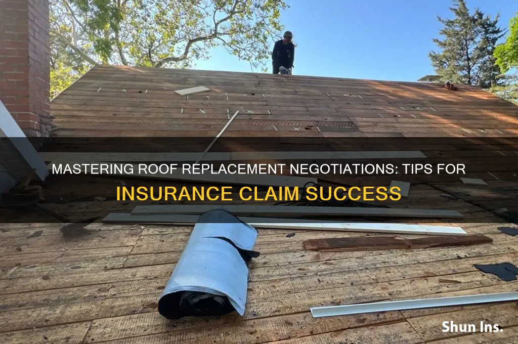 how to negotiate roof replacement with insurance