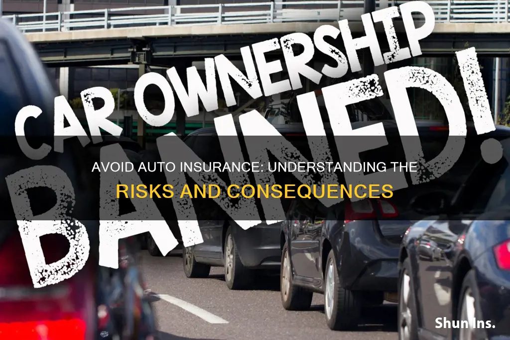 how to not have auto insurance