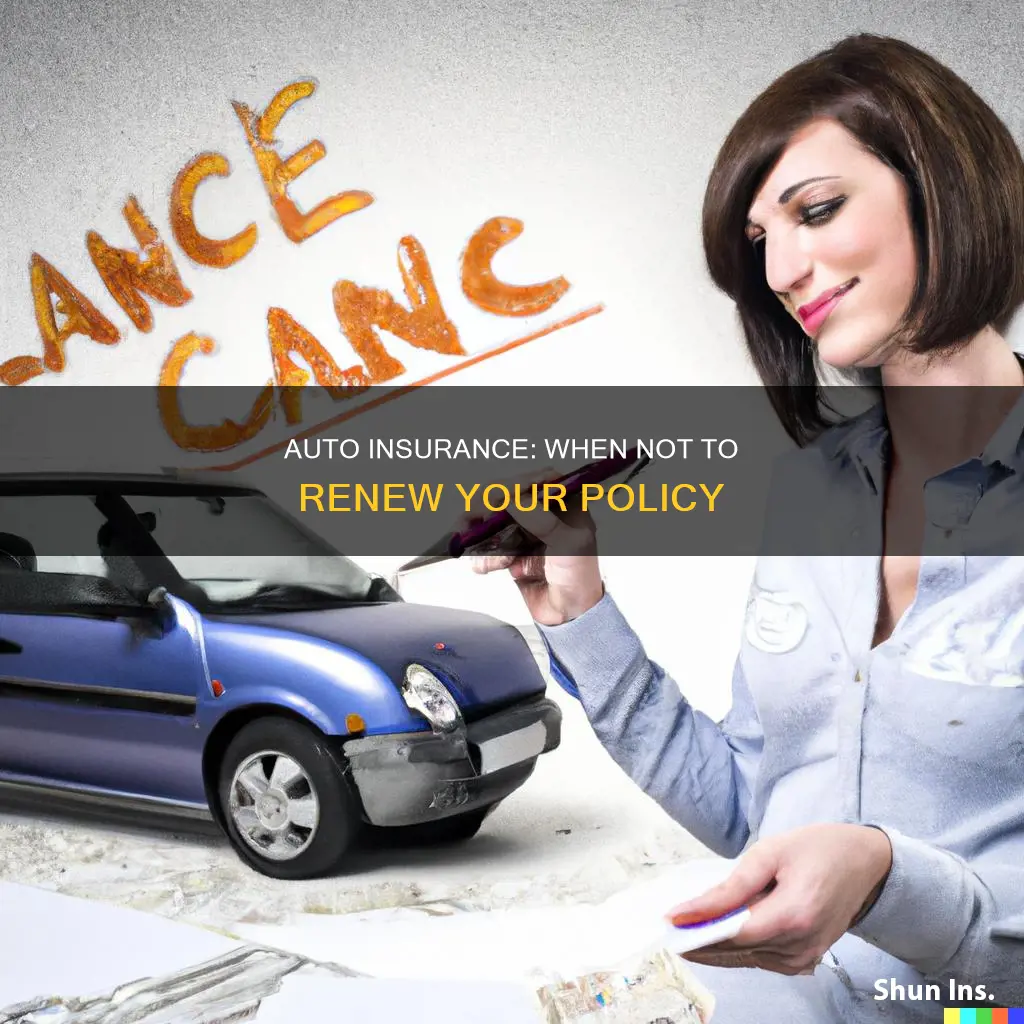 how to not renew auto insurance