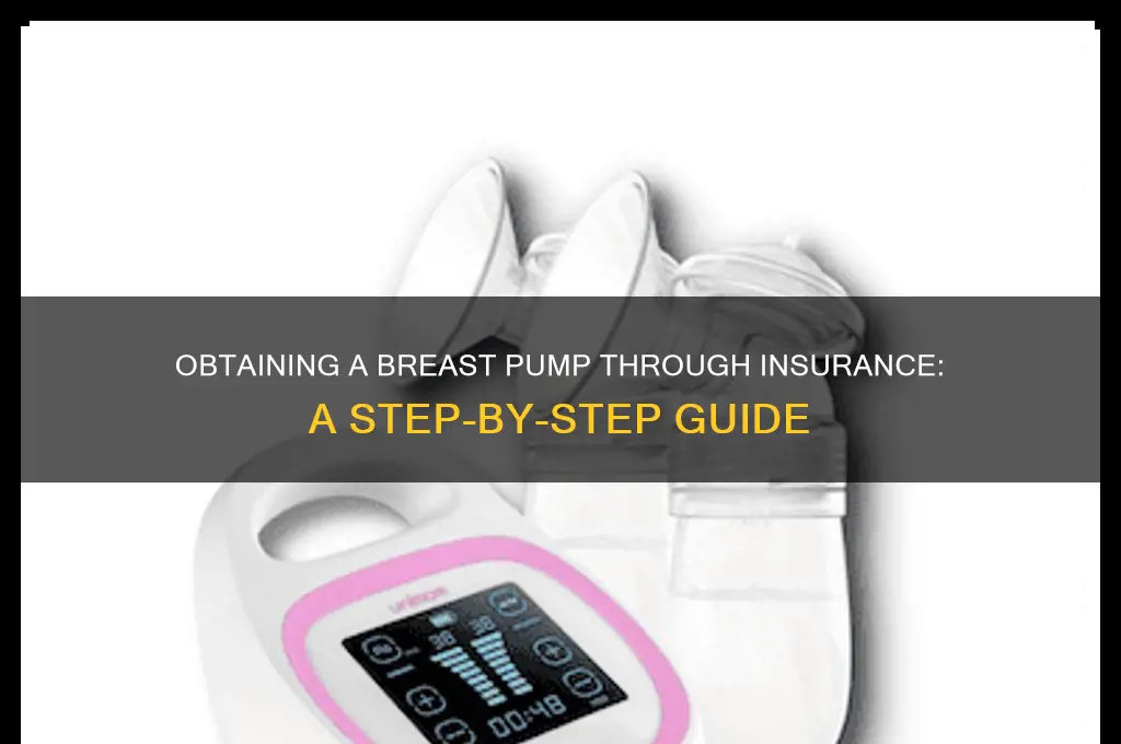 how to obtain a breast pump through insurance