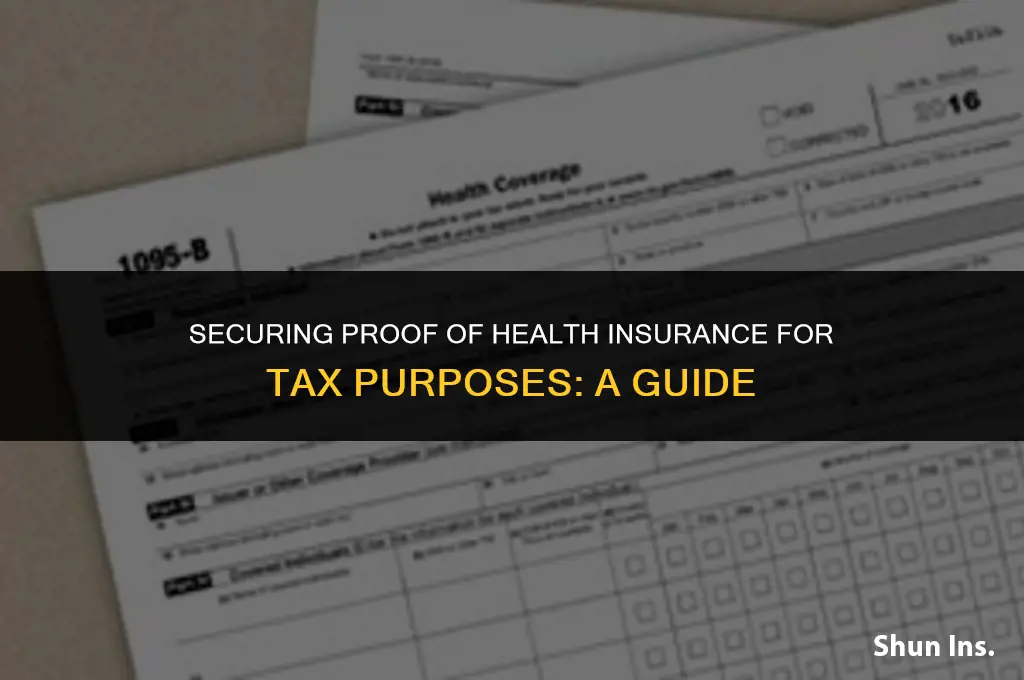 how to obtain proof of health insurance for taxes