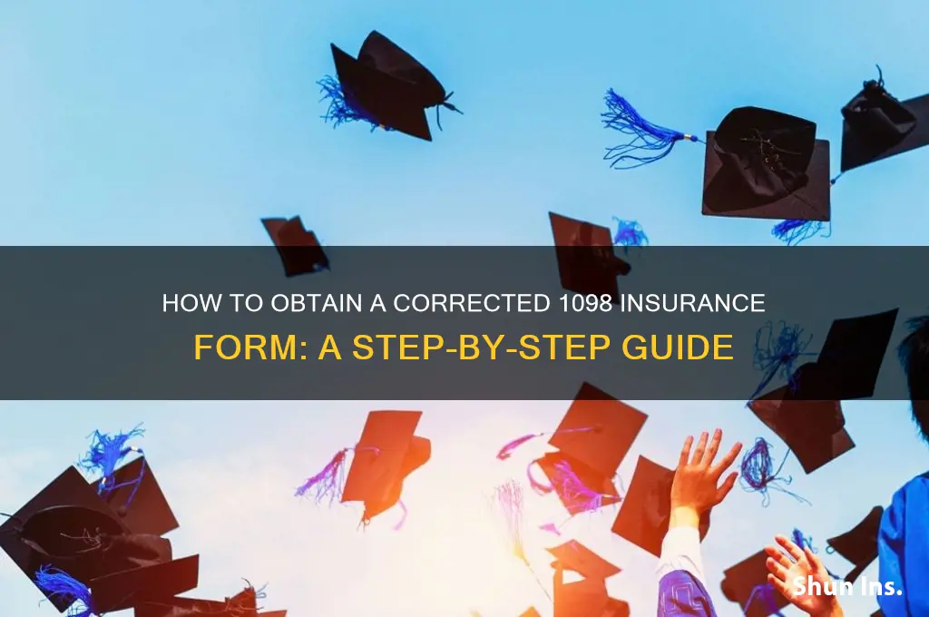 how to obtin a corrected 1098 insurance form