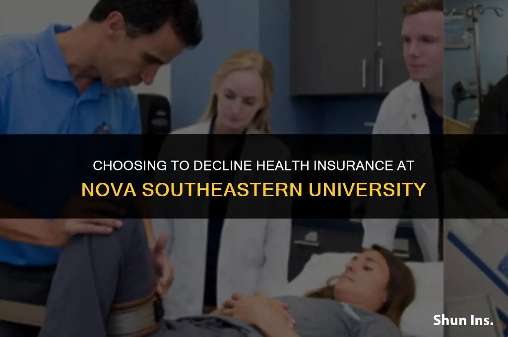 how to opt out of health insurance nova southeastern