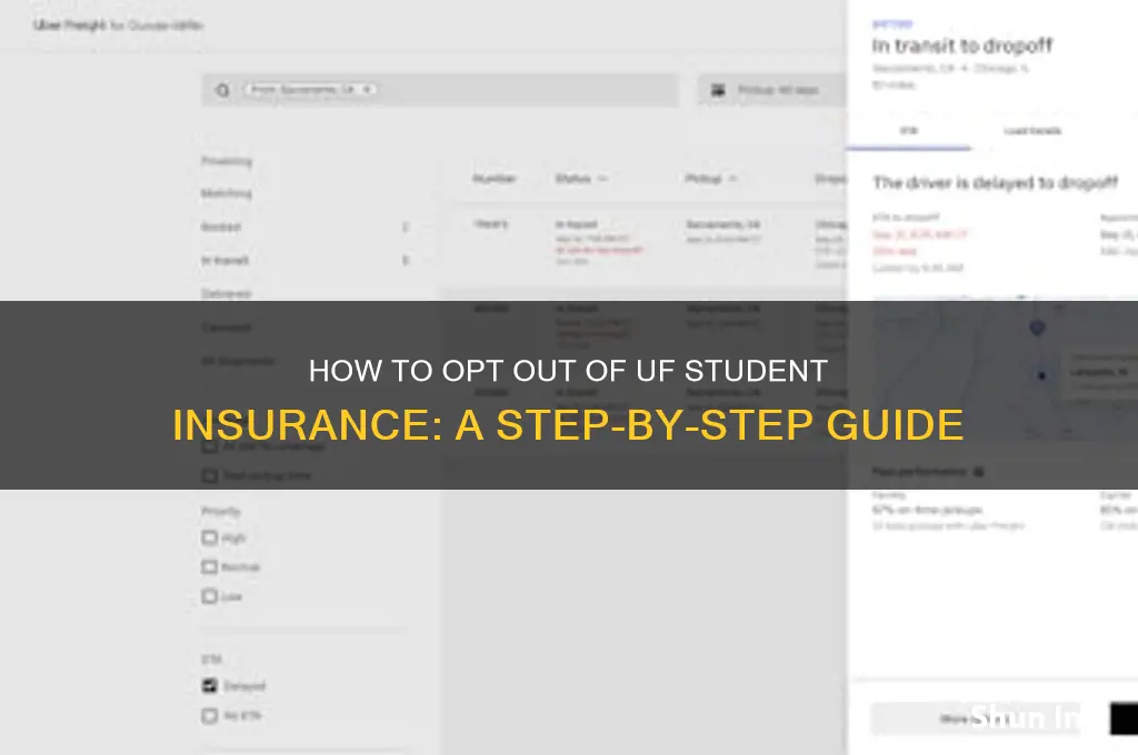 how to opt out of student insurance uf