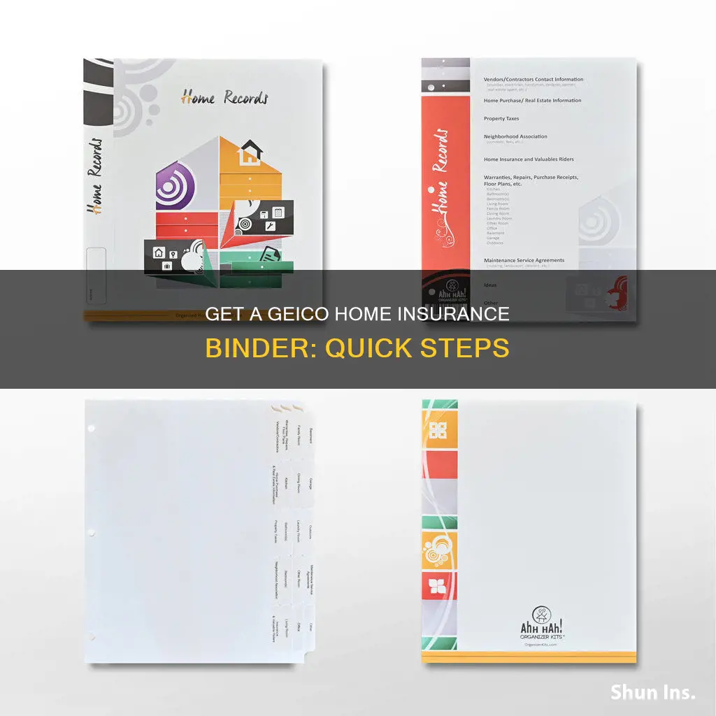 how to order a homeowners insurance binder through geiko