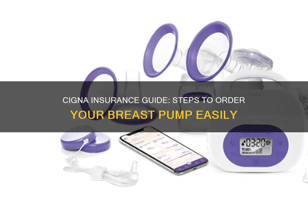 how to order breast pump through cigna insurance