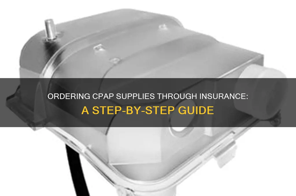 how to order cpap supplies through insurance