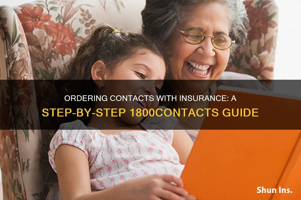 how to order from 1800contacts with insurance