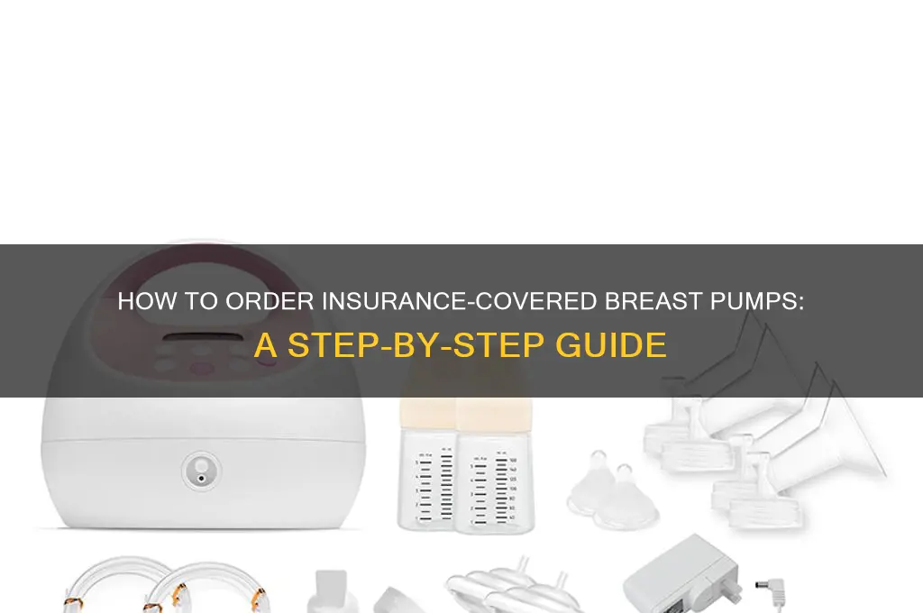 how to order insurance covred breast pumpss