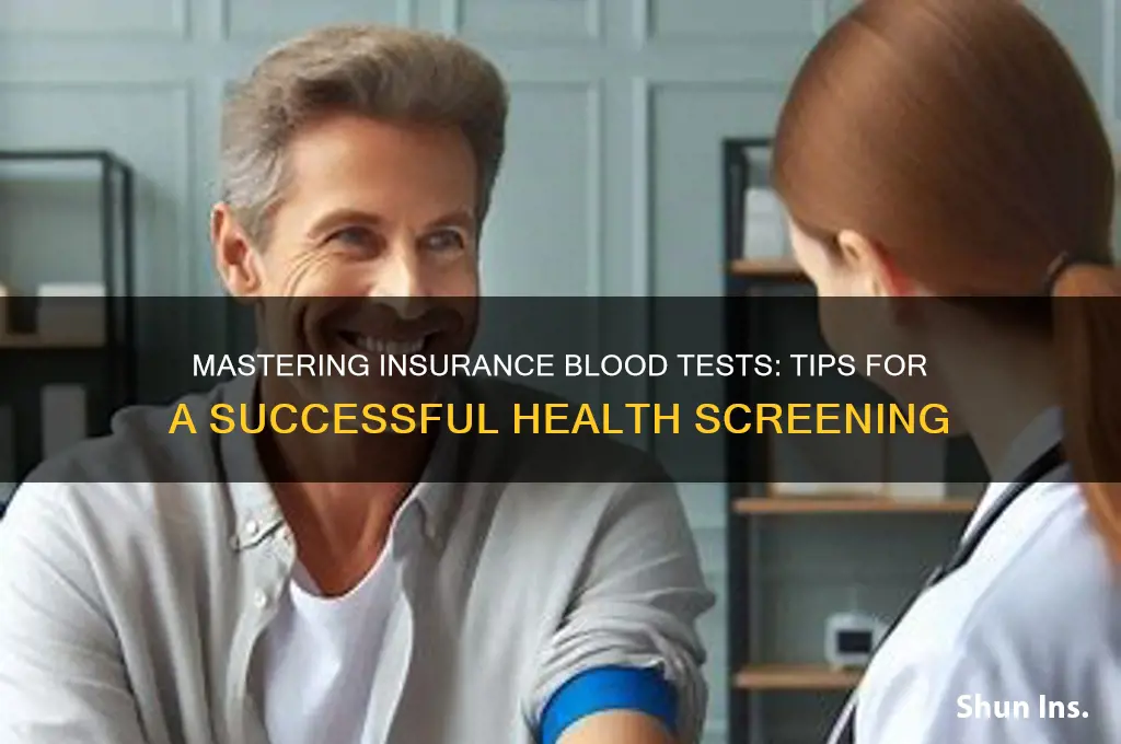 how to pass an insurance blood test