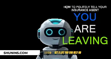 Informing Your Insurance Agent of Your Departure Politely
