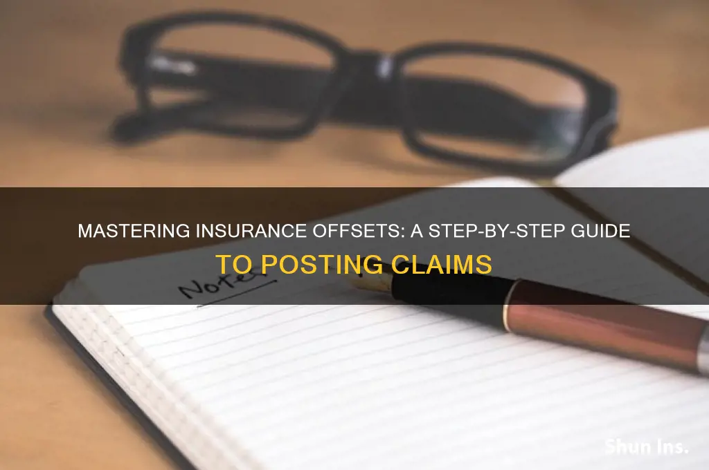 how to post an insurance offset