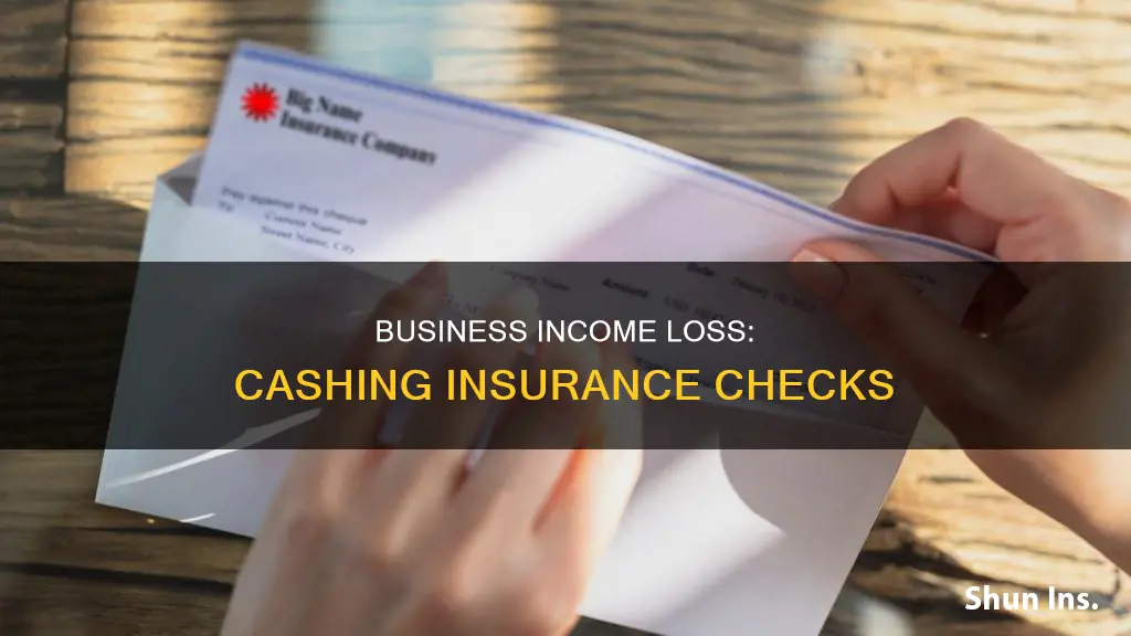 how to post insurance check for loss of business income