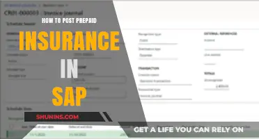 Posting Prepaid Insurance in SAP: A Step-by-Step Guide
