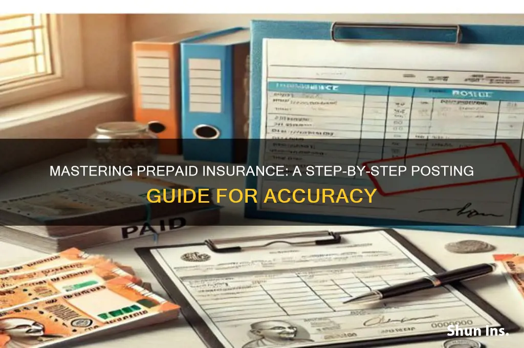 how to post prepaid insurance