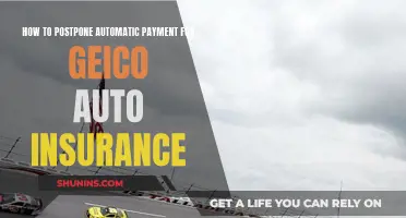 Postponing Automatic Geico Auto Insurance Payments: A Guide