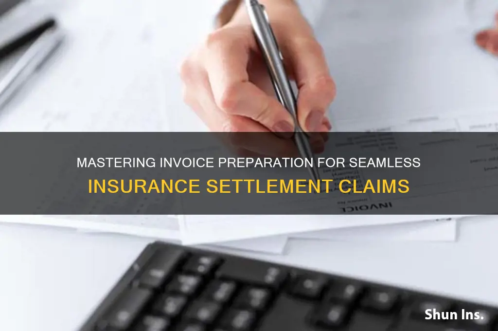 how to prepare a invoice for insurance settlement