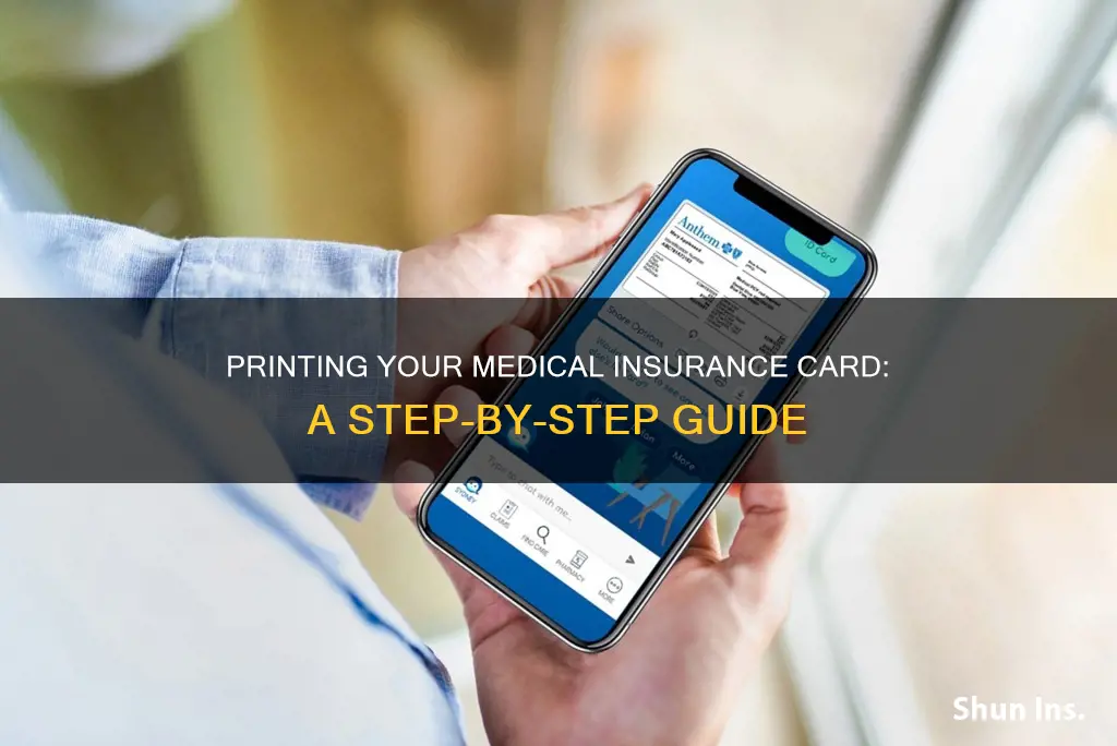 how to print a medical insurance card