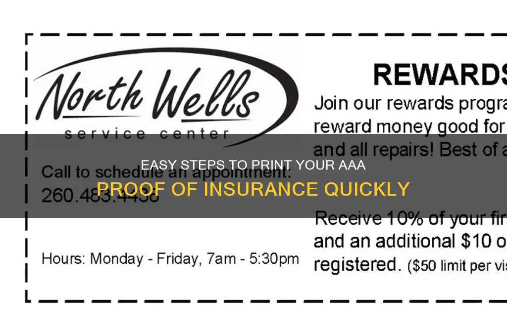 how to print aaa proof of insurance