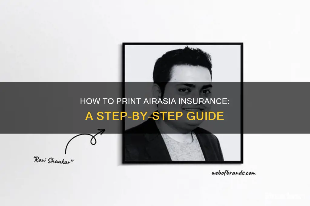 how to print air asia insurance