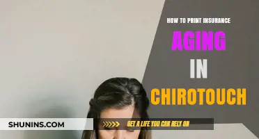 Print Insurance Aging in ChiroTouch: A Step-by-Step Guide