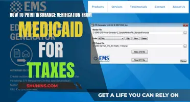 Printing Medicaid Insurance Verification for Taxes: A Simple Guide