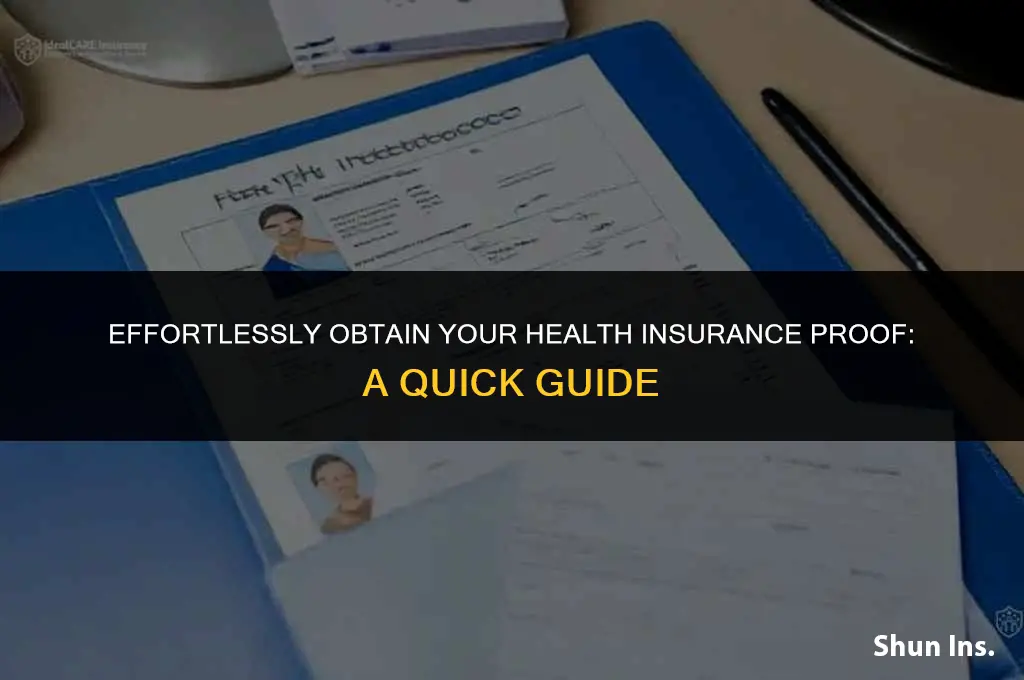how to print out proof of health insurance