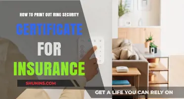 Print Your Ring Security Certificate for Insurance: A Step-by-Step Guide