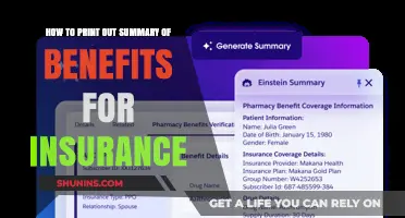 Print Your Insurance Benefits Summary: A Quick & Easy Guide