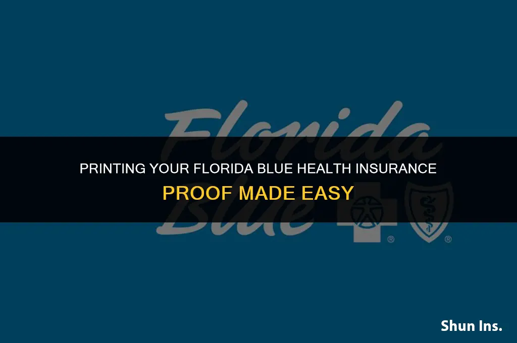 how to print proof of health insurance florida blue