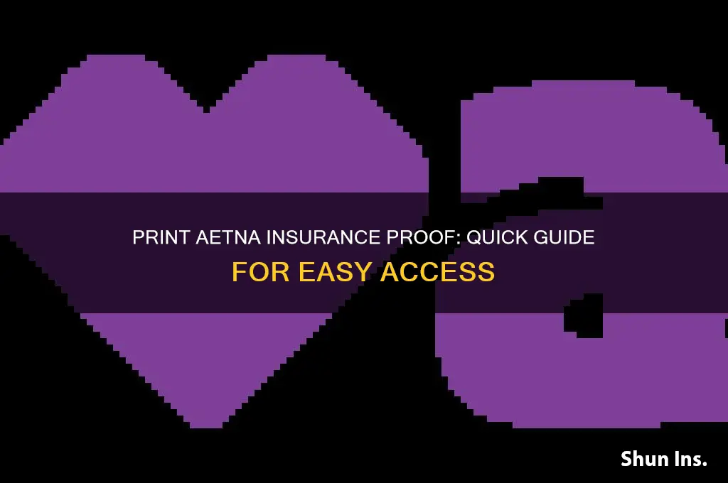 how to print proof of insurance aetna