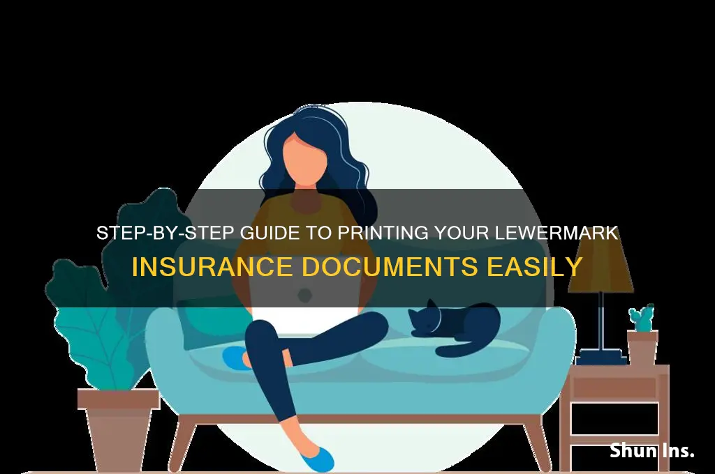 how to print the lewermark insurance