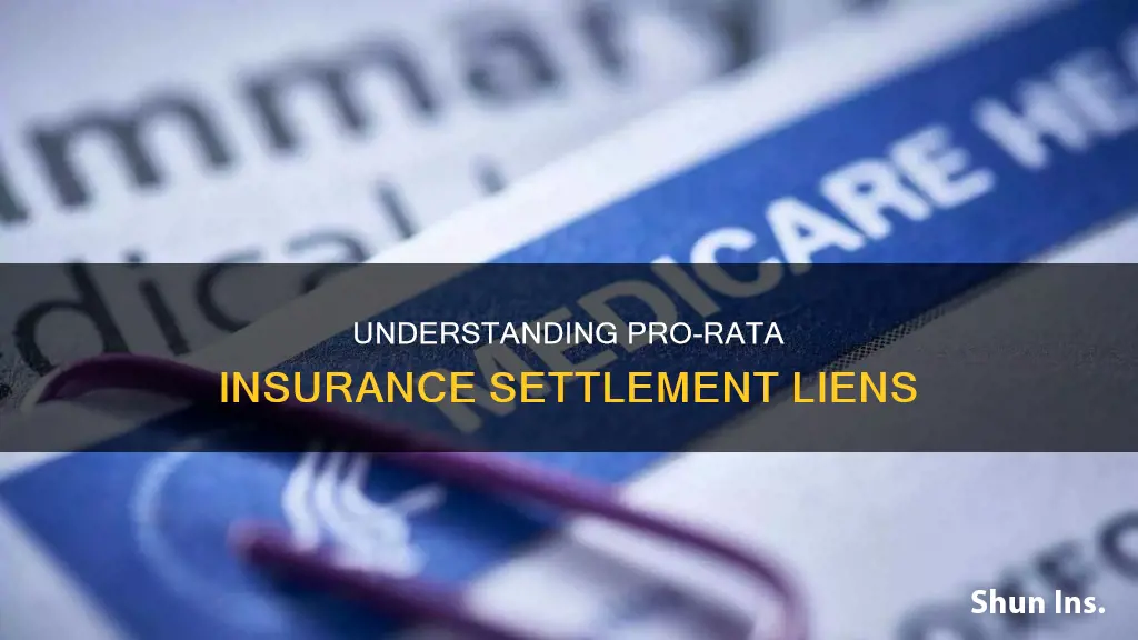 how to pro rata insurance settlement lien