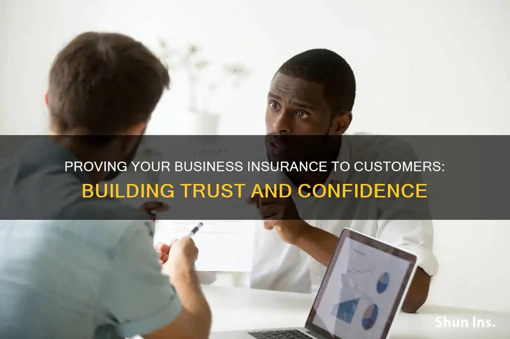 how to proof costumers you have insurance