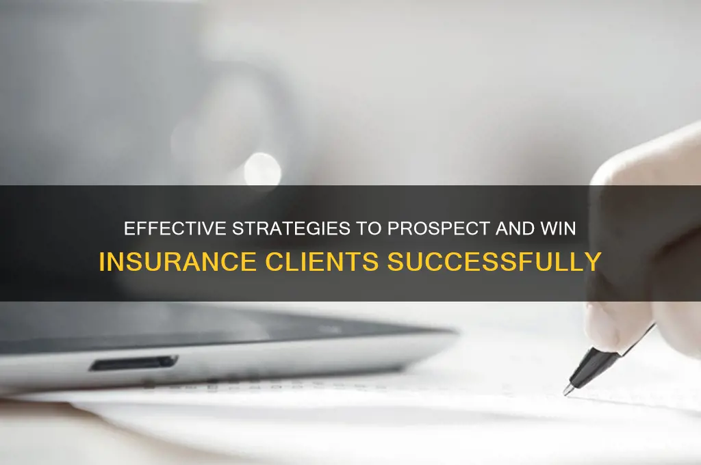 how to prospect for insurance clients