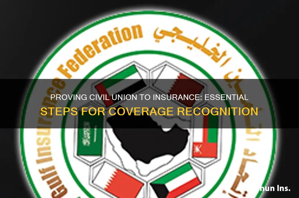 how to prove civil union to insurance