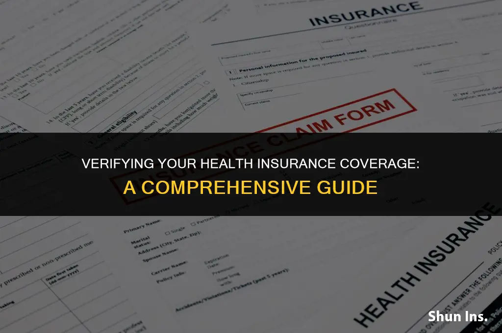 how to prove current health insurance